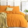 Elan Linen 100% Egyptian Cotton Vintage Washed 500TC Double Quilt Cover Set