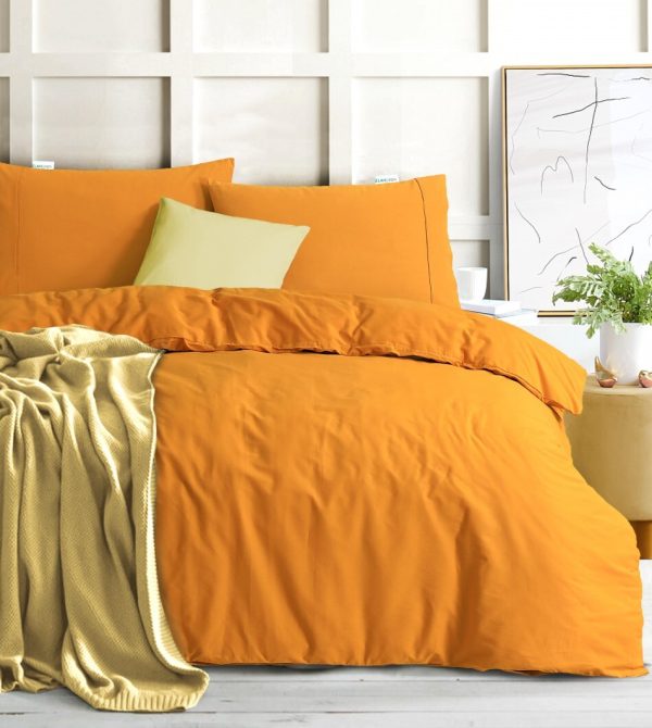 Elan Linen 100% Egyptian Cotton Vintage Washed 500TC Quilt Cover Set