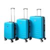 Expandable ABS Luggage Suitcase Set 3 Code Lock Travel Carry  Bag Trolley