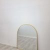 Black Metal Arch Mirror