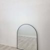 Black Metal Arch Mirror