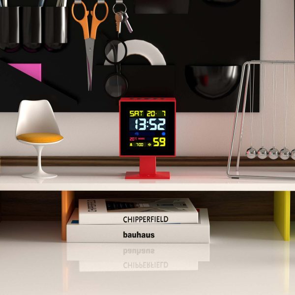 Newgate Monolith Lcd Alarm Clock
