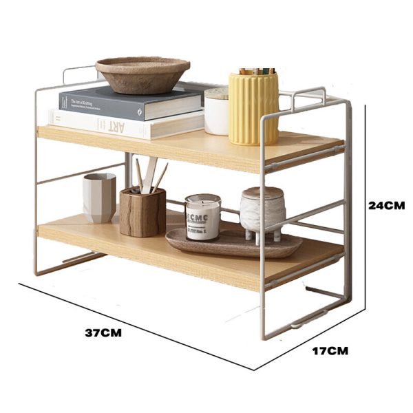 Desktop Storage Rack Bookshelf Office