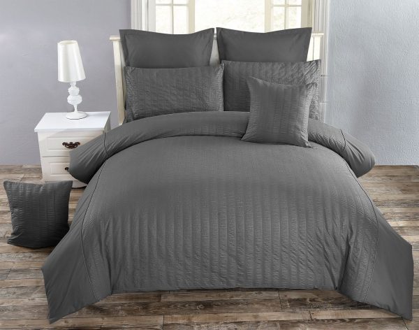 Seersucker Duvet Doona Quilt Cover Set