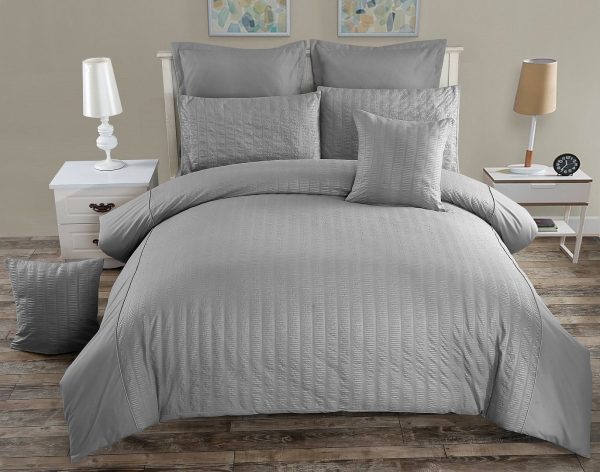 Seersucker Duvet Doona Quilt Cover Set