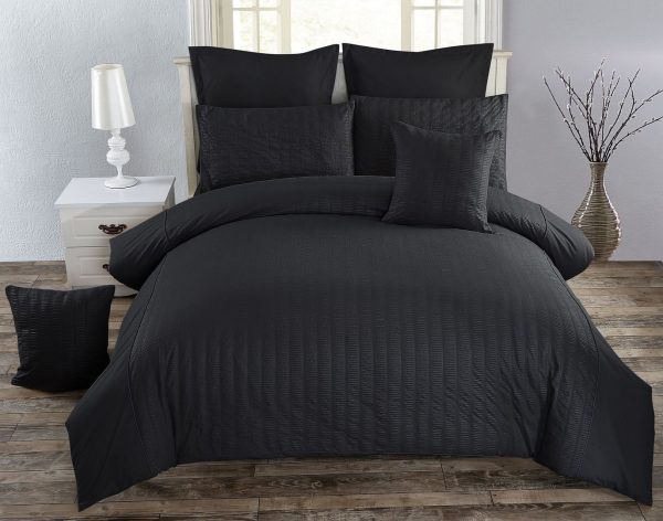 Seersucker Duvet Doona Quilt Cover Set