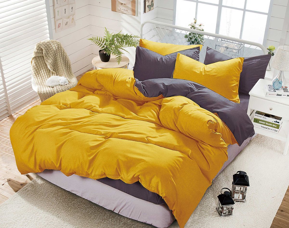 1000TC Reversible Duvet Doona Quilt Cover Set