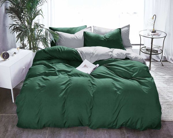 1000TC Reversible Duvet Doona Quilt Cover Set