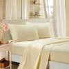 1000TC Ultra Soft Queen Size Bed Flat & Fitted Sheet Set