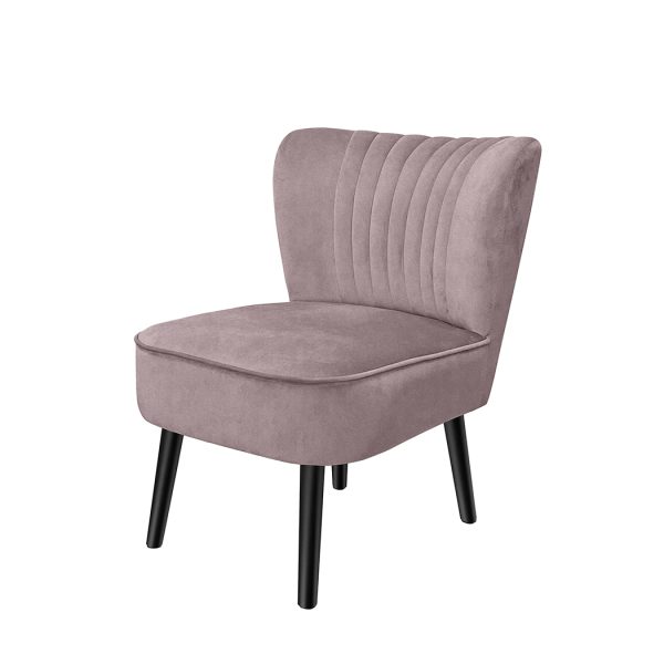 Accent Chair Velvet Sofa Single Seater Lounge Shell Scallop Home