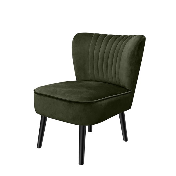 Accent Chair Velvet Sofa Single Seater Lounge Shell Scallop Home