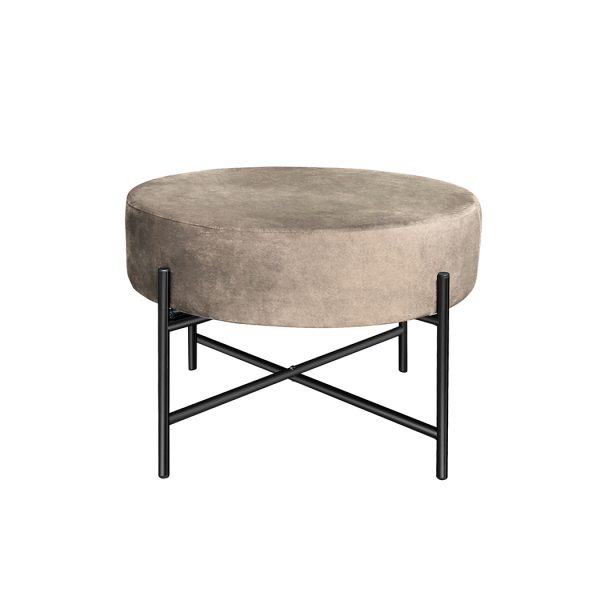 Foot Stool Ottoman Footstool Velvet Accent Chair Round Dressing Vanity.