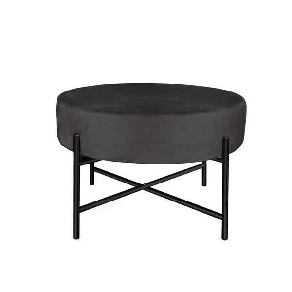 Foot Stool Ottoman Footstool Velvet Accent Chair Round Dressing Vanity.