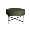 Foot Stool Ottoman Footstool Velvet Accent Chair Round Dressing Vanity.