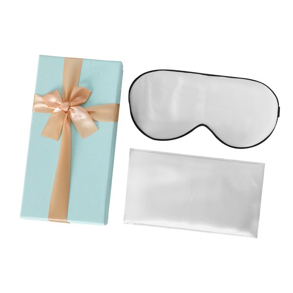 100% Mulberry Silk Pillow Case Eye Mask Set Both Sided 25 Momme