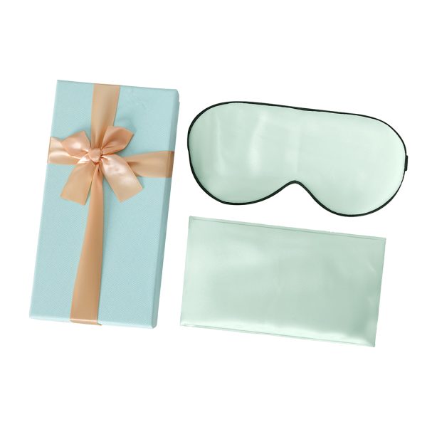 100% Mulberry Silk Pillow Case Eye Mask Set Both Sided 25 Momme