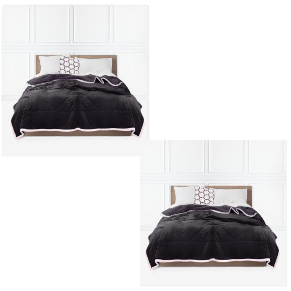 Throw Blanket Warm Cozy Double Sided Thick Flannel Coverlet Fleece Bed Sofa Comforter