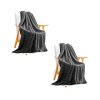 Throw Blanket Warm Cozy Double Sided Thick Flannel Coverlet Fleece Bed Sofa Comforter