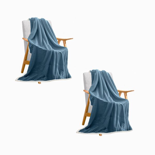 Throw Blanket Warm Cozy Double Sided Thick Flannel Coverlet Fleece Bed Sofa Comforter