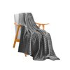 Throw Blanket Warm Cozy Striped Pattern Thin Flannel Coverlet Fleece Bed Sofa Comforter