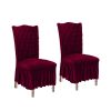 Chair Cover Seat Protector with Ruffle Skirt Stretch Slipcover Wedding Party Home Decor