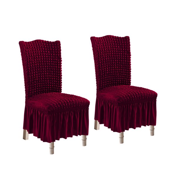 Chair Cover Seat Protector with Ruffle Skirt Stretch Slipcover Wedding Party Home Decor