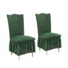 Chair Cover Seat Protector with Ruffle Skirt Stretch Slipcover Wedding Party Home Decor
