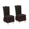 Chair Cover Seat Protector with Ruffle Skirt Stretch Slipcover Wedding Party Home Decor