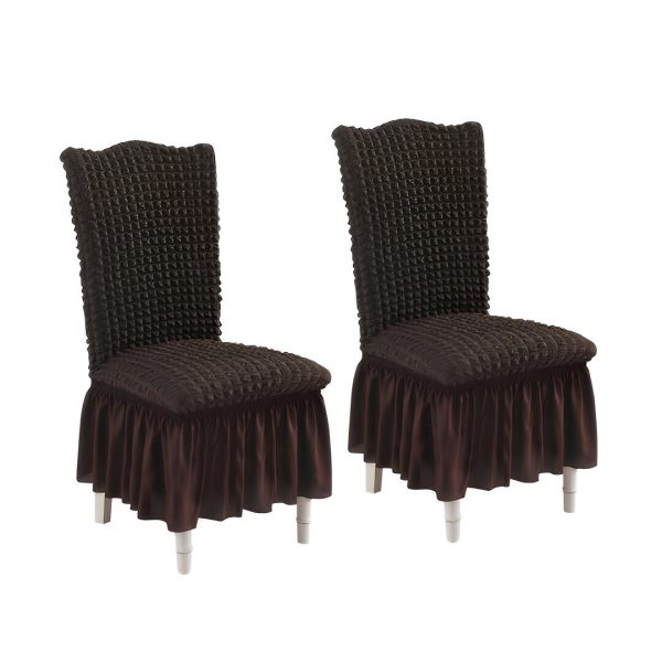 Chair Cover Seat Protector with Ruffle Skirt Stretch Slipcover Wedding Party Home Decor