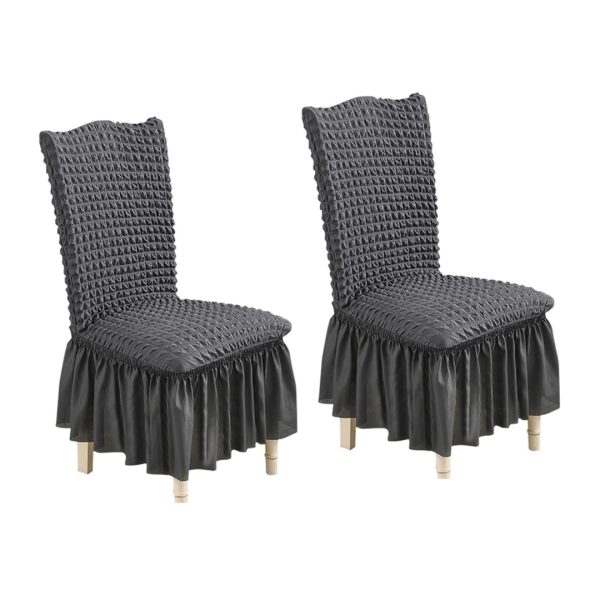 Chair Cover Seat Protector with Ruffle Skirt Stretch Slipcover Wedding Party Home Decor