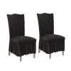 Chair Cover Seat Protector with Ruffle Skirt Stretch Slipcover Wedding Party Home Decor
