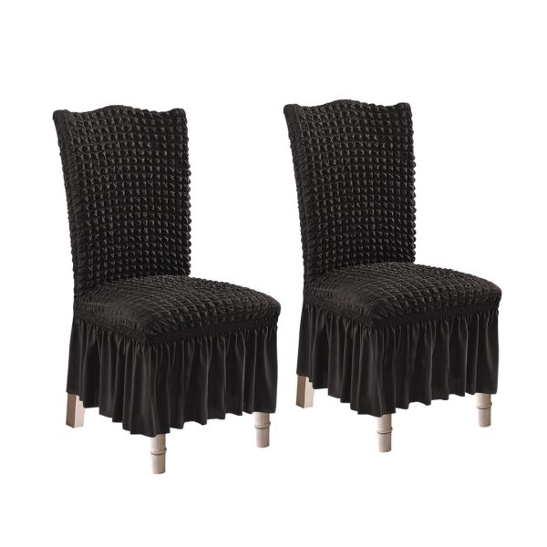 Chair Cover Seat Protector with Ruffle Skirt Stretch Slipcover Wedding Party Home Decor