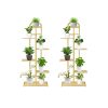 Gold Metal Plant Stand Flowerpot Display Shelf Rack Indoor Home Office Decor