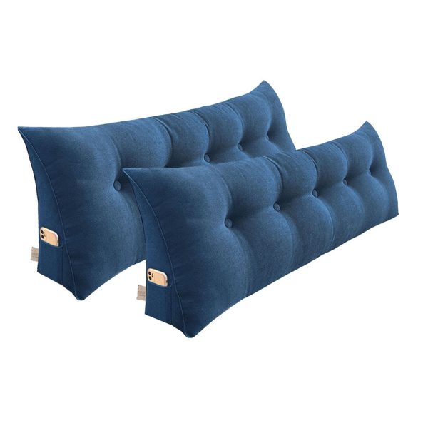 100cm Triangular Wedge Bed Pillow Headboard Backrest Bedside Tatami Cushion Home Decor