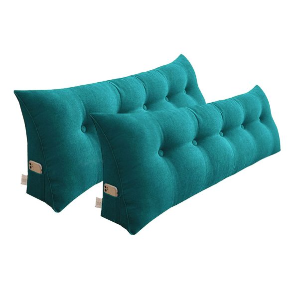 100cm Triangular Wedge Bed Pillow Headboard Backrest Bedside Tatami Cushion Home Decor