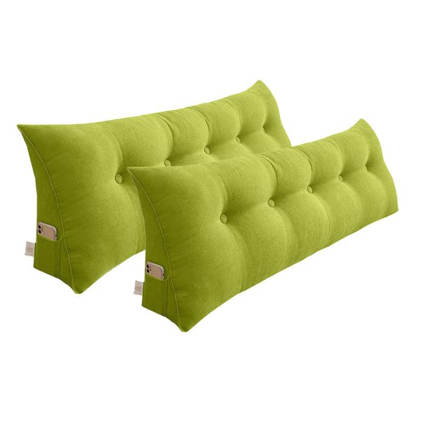 100cm Triangular Wedge Bed Pillow Headboard Backrest Bedside Tatami Cushion Home Decor