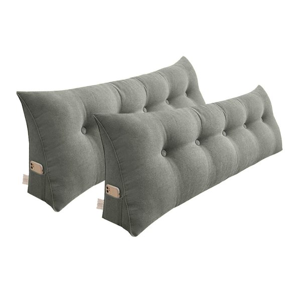 150cm Triangular Wedge Bed Pillow Headboard Backrest Bedside Tatami Cushion Home Decor