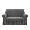 Sofa Cover with Ruffled Skirt Couch Protector High Stretch Lounge Slipcover Home Decor