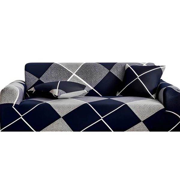 Checkered Sofa Cover Couch Protector High Stretch Lounge Slipcover Home Decor