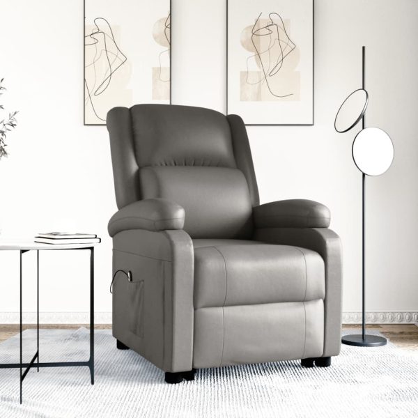 Stand up Reclining Chair Real Leather