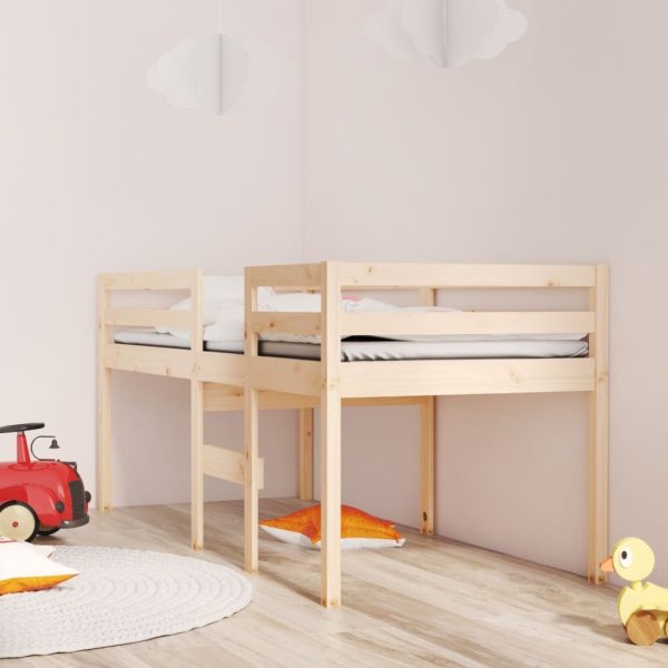 Paruna High Sleeper Bed 92×187 cm Single Bed Size Solid Wood Pine