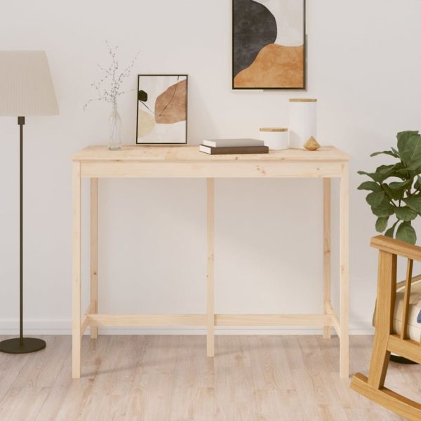Bar Table Solid Wood Pine
