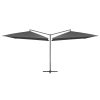 Double Parasol with Steel Pole 250×250 cm