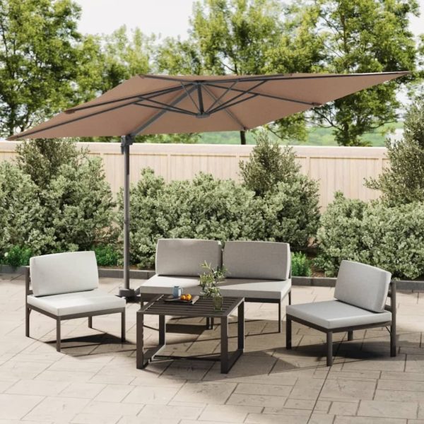 LED Cantilever Umbrella 400×300 cm