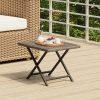 Folding Table 45x35x32 cm Poly Rattan