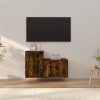 2 Piece TV Cabinet Set Engineered Wood