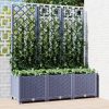 Garden Planter with Trellis PP