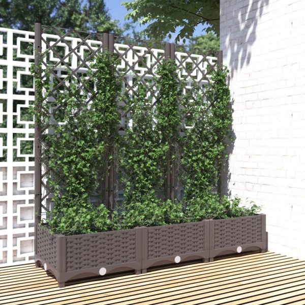 Garden Planter with Trellis PP