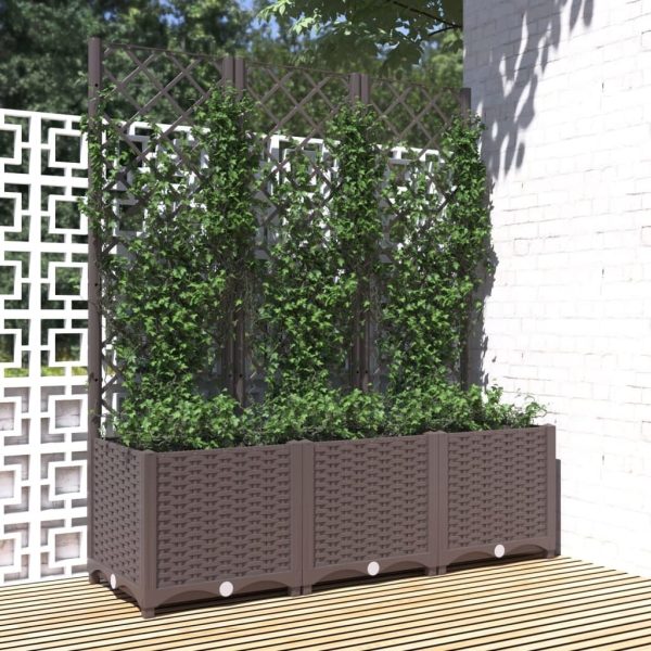 Garden Planter with Trellis PP