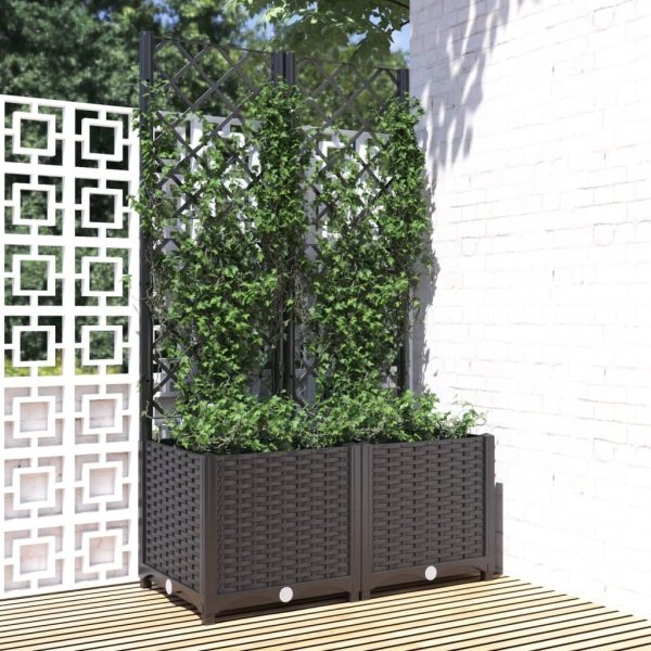Garden Planter with Trellis PP